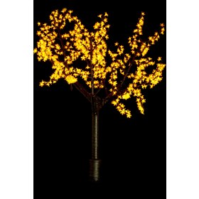 Светодиодное дерево "Сакура" 1,5м, Оранжевое, 672 LED